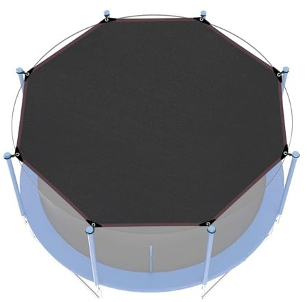 Trampolin Abdeckung 305 cm, Trampolin Sonnenschutz Für Draußen, Trampolinzubehör Outdoor