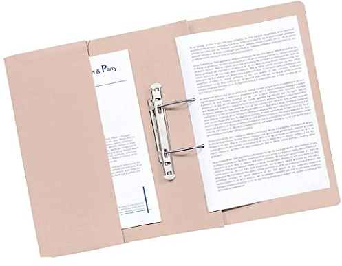 Q-Connect Transfer Pocket File 38mm Capacity Foolscap Buff (Pack of 25) KF26095