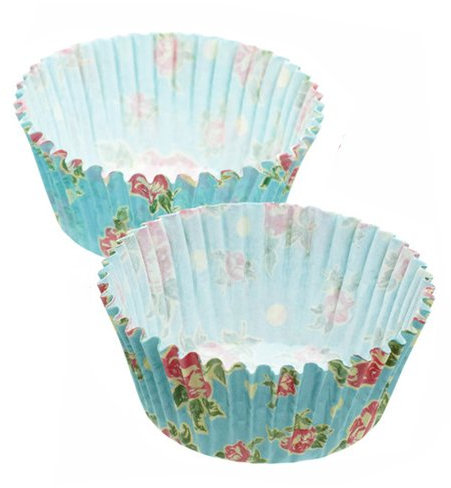 KitchenCraft 60 Muffinförmchen, Blümchen