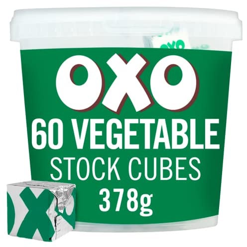 OXO 60 Full-Bodied Flavour Vegetable Stock Cubes, 378 g (Pack of 1)