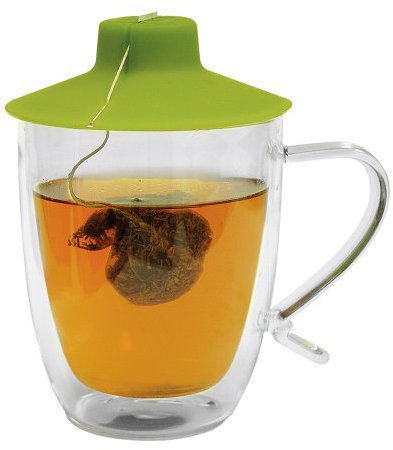 epoca pta-6116 transparent 1Stück (S) Tasse und Becher – Tasse/Becher (nur, 0,46 l, transparent, Glas, Silikon, 1 Stück (S), 102 mm