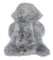 NaDeco Schaffell Curly grau Curly Lammfell mit Naturlocke graues Schaffell Grauer Fellteppich Schaffellteppich in grau