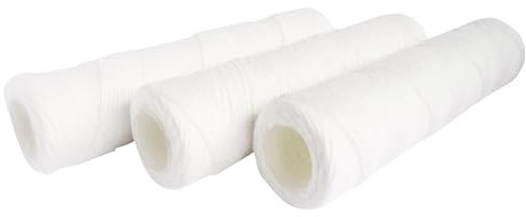 AQUAWATER Confezione da 3 cartucce filtranti avvolto 20μ - formato standard 10- Durata 12 mesi