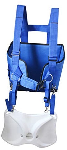 Toygogo Angeln Bauchgurt Kampfgurt Angelrutenhalter Gürtel Kampfgürtel mit Geflochtener Seilgurt und Sicherheitsschnalle - Angelzubehör, Blau