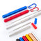 YavaYa® Juego de 2 pajitas telescópicas reutilizables de acero inoxidable, cepillo de limpieza con mosquetón, funda de aluminio, puntas de silicona, elegante pajita de metal para llevar, fácil de