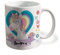 Bee Ingenious Taza unicornio personalizada con nombre.Regalos Niños y Niñas Personalizado.Tazas unicornio para niñas. (Morado)