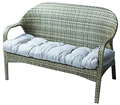 FeiliandaJJ Bankauflage 90x50cm Baumwolle Bankkissen Bank Stuhlkissen Sitzkissen Bankpolster Auflage für Bänke in Haus und Garten (Grau)