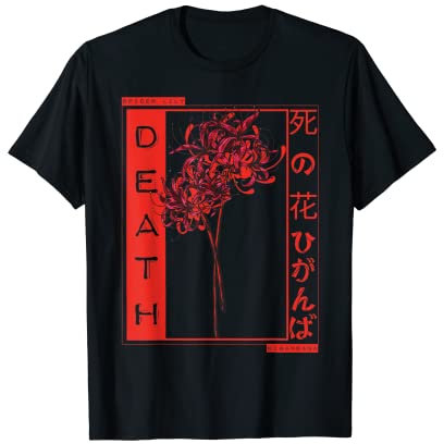 Red Spider Lily Meaning Death Japan Anime Aesthetic Flower T-Shirt