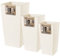 KADAX Set di 3 vasi alti per piante, Crema, H 46,5/57,5/68 cm – vaso per piante da esterno, fioriera elegante per interni