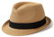 Hcimooy Damen Strohhut mit kurzer Krempe Panama Fedora Beach Sun Trilby Hut für den Urlaub Gentlemen Roll Up Sommerhut