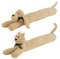 J-Line Boudin De Porte Chien/Chat Ligne Textile Beige Assortiment De 2 - 2 unités
