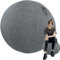 HYLDM 55/65/75 cm Yoga Ball Hülle, Schutzhülle Für Gymnastikball, Balanceball-Abdeckung Staubdicht Faltbar Sitzbälle Stoff Bezug Für Balance, Stabilität, Fitness,005,75cm