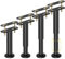 Dechoga Furniture Feet,4 Stück Möbelfüße Verstellbar mit Runde Basis,Verstellbare Stützbeine Kann 400kg,Rahmen Mittellatten Schweres Stützbein,Bettfüße Metall 18-33 cm,für Kingsize Bett, Sofa,Schwarz