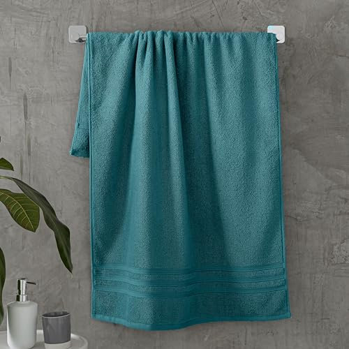 Catherine Lansfield Zero Twist Soft & Absorbent Cotton Bath Towel Teal Green