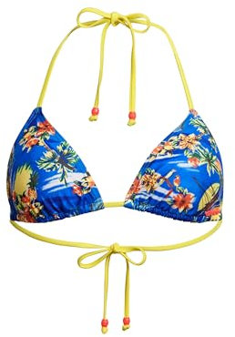 Superdry Damen Triangel-Bikinioberteil mit Schnürung Blauer Delfin Ozean 44