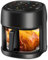 Friggitrice ad aria calda, 4,5 l, Smart Airfryer con schermo completo e finestra di visualizzazione, 8 programmi, cottura e cottura senza grasso, friggitrice ad aria calda Hriteuse con facile pulizia,