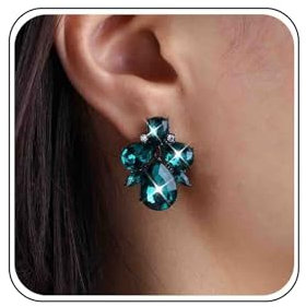 TseenYi Kristall Smaragd Cluster Ohrringe Grün Teardrop Cluster Tropfen Ohrringe Cz Marquise Baumeln Ohrringe Smaragd Wassertropfen Ohrringe Hochzeit Prom Cluster Ohrringe Schmuck Für Frauen Und
