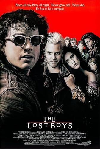 LOST BOYS A3 MAXI Poster – Wandkunst, Heimdekoration, Filmposter, Leinwand, Film, Kino, Retro, Vintage, Kult, klassisch, Nostargic, Saga, moderner Nachdruck, wir drucken jedes Poster für Sie, randlos,