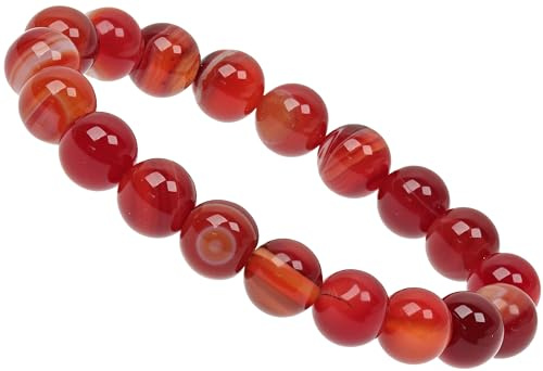 ELEDORO Edelstein Stretch Armband 10 mm | Chakra-Schmuck aus Natursteinen, Stretcharmband für Damen & Herren, Energie & Achtsamkeit, Meditation & Yoga