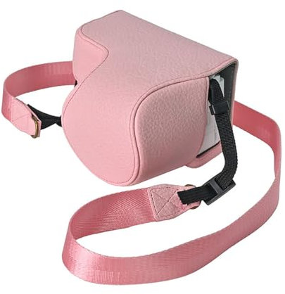 Rieibi Protective Case For Sony ZV-e10 Camera, Leather Case Fitting 16-50mm Lens, ZVE10 Bag With Shoulder Strap