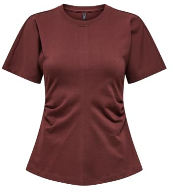 ONLY Damen Female Top Onlmarie Top Onlmarie Life S/S Ruching Top JRS (1er Pack)