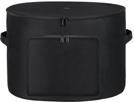 Hose Storage Pot - Large Outdoor Hose Storage Container, Weatherproof Garden Hose Holder | Heavy Duty Hose Pot with Lid, Protects Hose from Sun and Rain, Easy to Use and Store, Ideal for Yard, Patio,