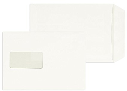 Versandtaschen | Premium | 162 x 229 mm (DIN C5) mit Fenster | Weiß (500 Stück) Selbstklebung | Briefhüllen, Kuverts, Couverts, Umschläge mit 2 Jahren Zufriedenheitsgarantie
