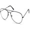 Vintage Pilotenbrille Metallrahmen Fensterglas Brille Ohne Stärke Durchsichtig Nerdbrille Sonnenbrille mit Nasenpad Retro Winddicht Sonne Brille Damen Herren