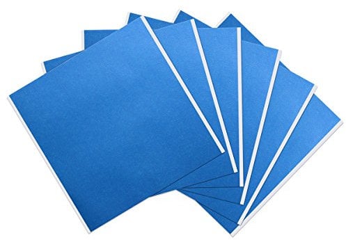 6 pcs 3D Printer Heated Bed High Temperature Tape - Printing Platform Blue Tape, Rubber Adhesive (Heated Bed Build Surface Sticker) 200mm x 200mm