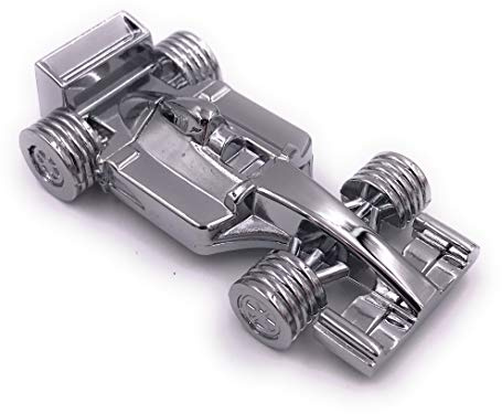 H-Customs F1 Car Rennwagen Silber auf Metall USB Stick 16GB USB 2.0