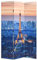 vidaXL Raumteiler klappbar 120x170cm Paris bei Nacht Paravent Spanische Wand