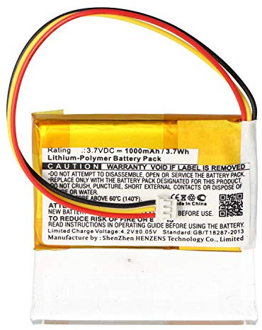 AccuCell - Batteria di ricambio LiPoly, 3,7 V, 1000 mAh, per Logitech G900
