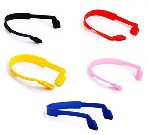 5pcs Silikon-Anti-Rutsch-Brille Bügel-Sport-Band-Schnur-Halter Brillenketten-Ohr-Haken-Set für Kinder Brillen Zubehör