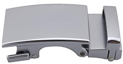 Milisten Legierung Solide Schnalle Automatische Ratsche Leder Gürtelschnalle Plaque Gürtelschnalle für Gürtel für Herren Silber, Jungen, EGYL15151598W, Silber 2, 8.2 * 3.6cm