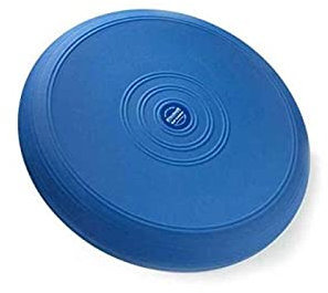 THERABAND Dynair 36 cm Ballkissen, Wackelscheibe für Balance-Training, dynamisches Sitzen und Physiotherapie, ideal für aktives Sitzen und korrekte Haltung, Blau
