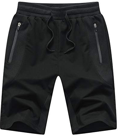 Tansozer Kurze Hosen Herren Mit Taschen - Sommer Sport Gym Shorts - Jogginghose Kurz - Sweat Hose Männer Jogging Shorts Schwarz XL