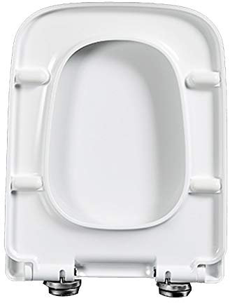QYLJZB Toilet Seats Replacement Toilet Seat Lid Quiet Close PP Material Rounded Rectangle Thicken Quick Release Bathroom Accessories Fits All Regular Toilet Bowls