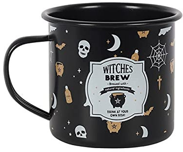 horror-shop Hexentrunk Tasse im Emaille Style als Geschenkidee
