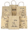 Papierdrachen 6 bedruckte Henkeltüten zu Ostern - Packpapier Schwarz - 22,5x18x8cm - 6 zusätzliche Postkarten - Geschenkverpackung - Geschenktüten zum Befüllen - Alternatives Osternest - Set 1