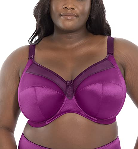 GODDESS Women's Keira Underwire Banded Bra, Magenta Mix, 38F