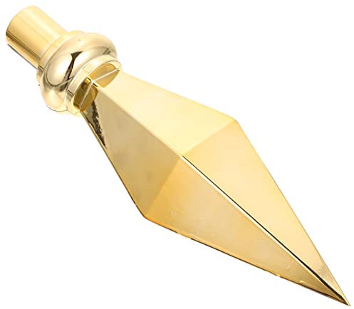 Housoutil Fahnenmast- Wetterfester Fahnenmast- Ersatz- Aluminium- Fahnenmast- Topper Kreuzknauf Fahnenkopf- Ornament für Outdoor- Indoor- Fahnenmast- Hardware Gold