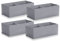 IHOMAGIC Pack of 4 Aufbewahrungsboxen Kleiderschrank Organizer, Faltbare Aufbewahrungskisten, Stoff Schrank Organizer Mit 2 Fächer, Schubladen Ordnungssystem Für Krawatten, Kosmetik, Büromaterial