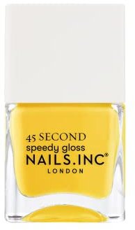Nails.INC 45 Second Speedy Gloss Wishing On Waterloo 14ml, Yellow Nail Polish