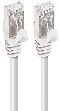 APM Câble Ethernet Cat 7, 10M, RJ45 Réseau 10Gbps 600MHz, Blindé S/FTP, Cordon Internet Très Haut Débit, Compatible avec PC Modem Routeur TV Box Xbox Switch PS5 PS4 Gaming, 560357