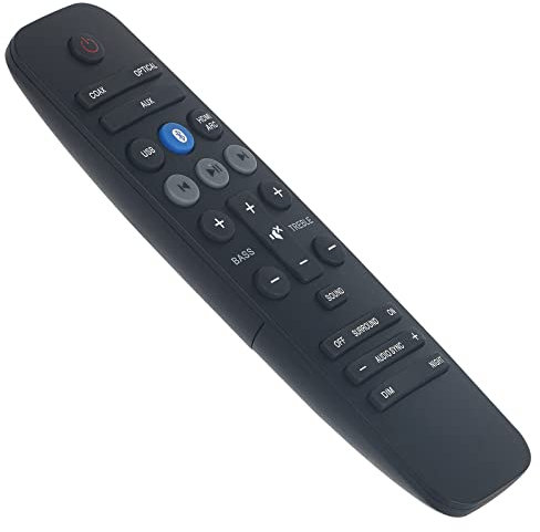 Nuevo HTL3140 Mando a Distancia de Repuesto HTL3140B/12 Sound Bar Reemplace Control Remoto para Philips Home Theatre Soundbar HTL2163B/F7 HTL3140B/12 HTL3140B/F7 HTL2163B HTL3140B 12 HTL3140B Remote