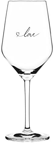 Sand & Soda 9500010 Verre à vin Moderne avec Motif Tendance Love Coffret Cadeau - Fabriqué en Allemagne