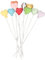 20 Stück Biegbare Tortenaufsätze in Herz-Ballon-Form, Lebensmitteldekoration, Puppenhaus-Dekoration Für Mottoparty, Geburtstagsparty, Babyparty