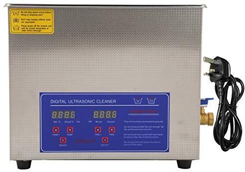 NDNCZDHC 10L Ultrasonic Cleaner Stainless Steel Digital Clean Tank for Coins Nail Cleaning UK 220V