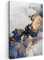MuchoWow© Leinwände 40x60 cm Wall Decoration Bilder Schlafzimmer Goldene Deko Pictures Canvas Painting Wanddekoration Wohnzimmer Marmor - Blau - Bild Gold