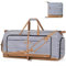 Lekesky Reisetasche Damen 150L Faltbare Reisetasche Weekender Sporttasche mit Schuhfach, wasserdichte Handgepäck Tasche/Sporttasche/Krankenhaustasche (Blau Gestreift)